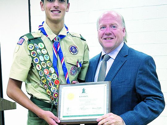 Becomes Eagle Scout