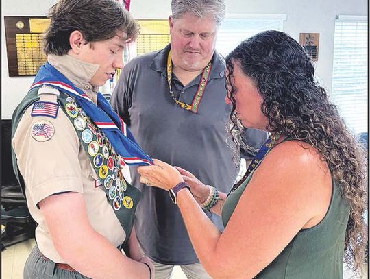 Boy Scout Troop 12’s Melhorn Acheives Eagle Scout Rank