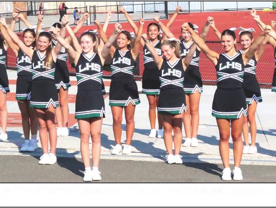 CHEERLEADING PRACTICE IS UNDERWAY