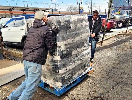 “Livingston Connection” Provides LPI with Pallets of Bottled Water