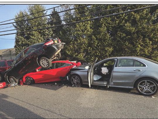 MULTIPLE CARS COLLIDE