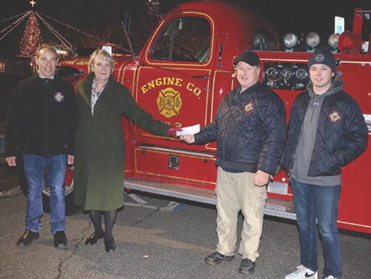 PRESENTS DONATION TO BURN CENTER