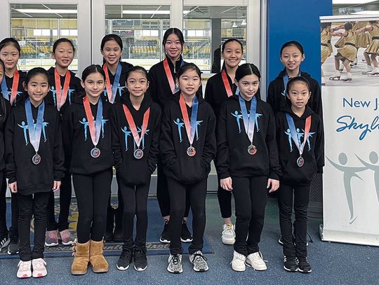 SYNCHRONIZED SKATERS WIN HONORS