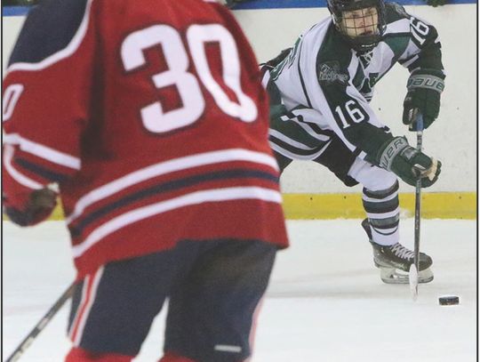 VARSITY HOCKEY TEAM COMPETES: The