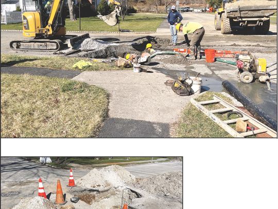 WATER MAIN WORK ON CONGRESSIONAL