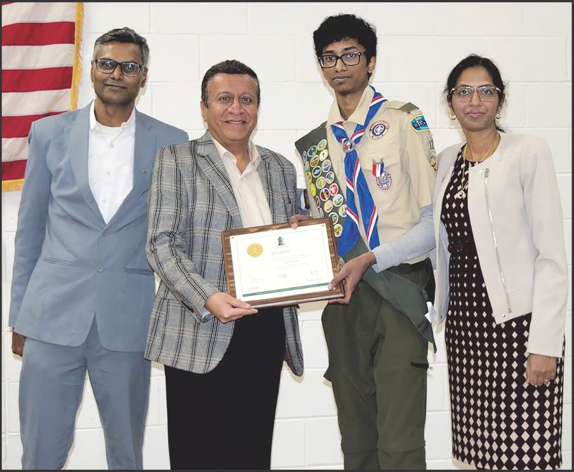 Haari Muthukumar of Troop 12 Achieves Eagle Scout Rank