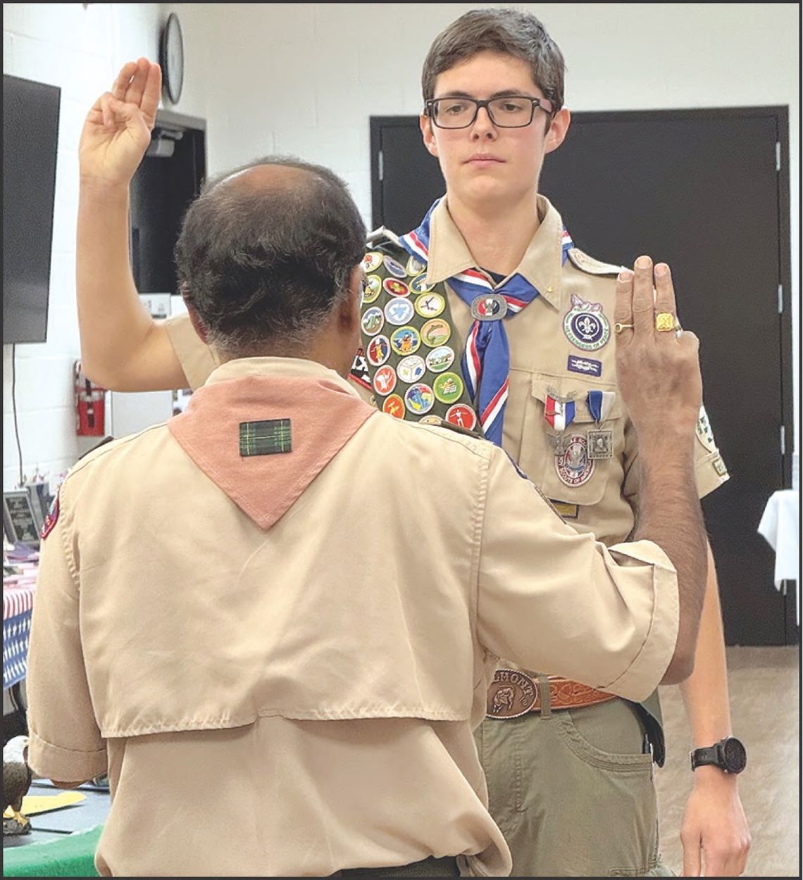 Harrell Inducted into Eagle Scouts; Completes Trail Restoration Project