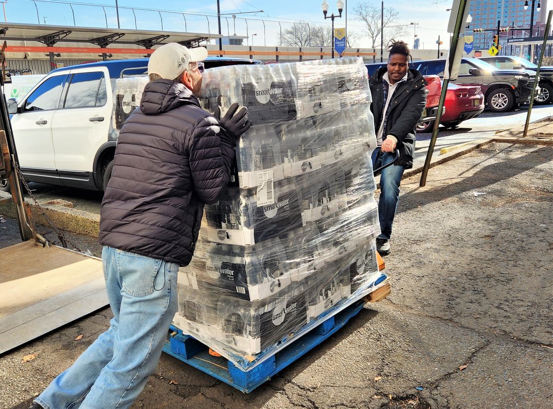 “Livingston Connection” Provides LPI with Pallets of Bottled Water