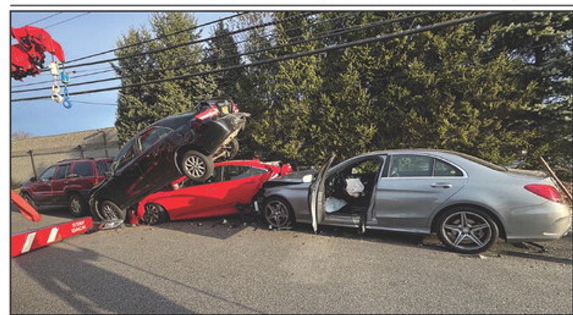 MULTIPLE CARS COLLIDE