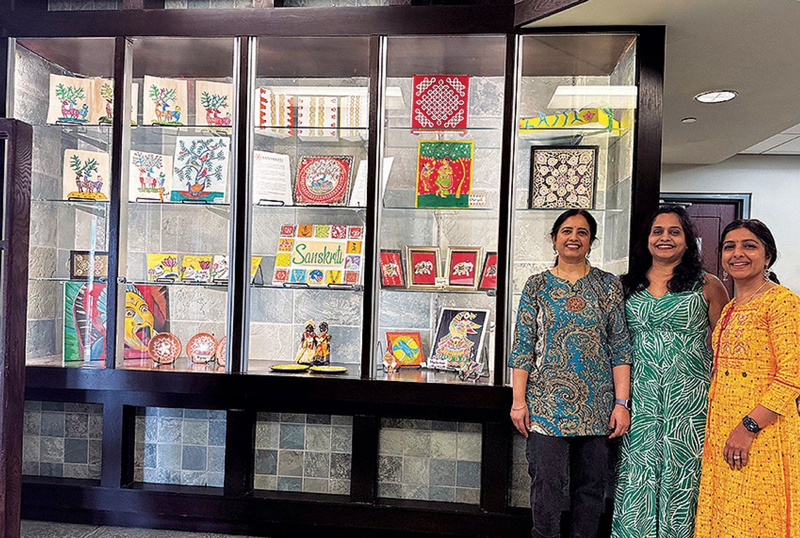 Public Library Displays Artwork From Sanskriti Indian School