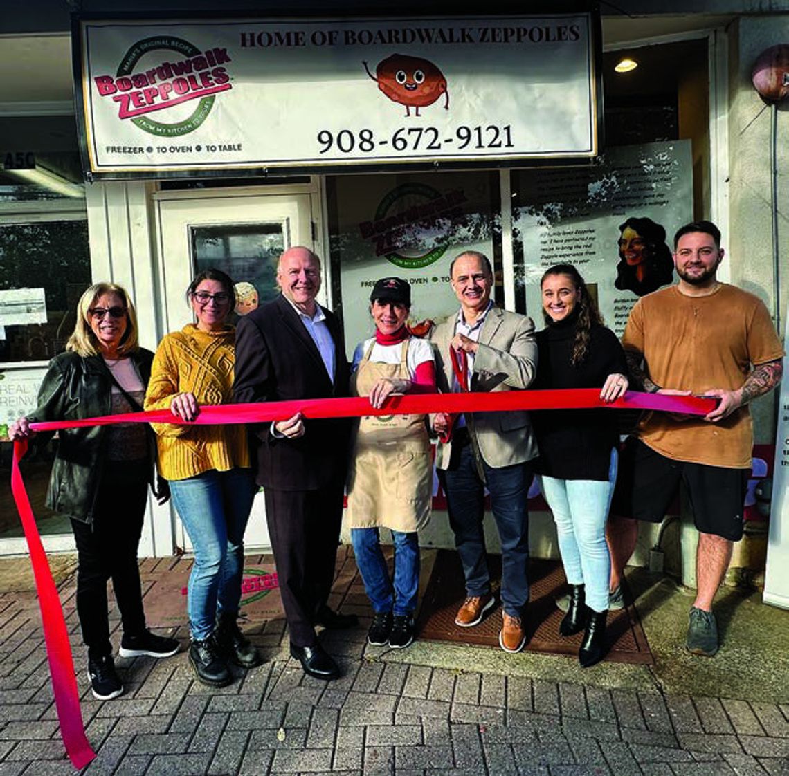 Ribbon Cutting at Boardwalk Zeppoles